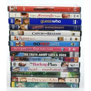 Lot of 15 Romantic Comedy DVDs 3 New 50 First Dates, Guess Who, Monster In Law